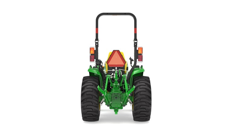 Rear view of 3039R Compact Tractor on a white background (4th thumbnail)