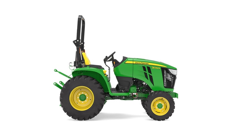 Right facing 3039R Compact Tractor on a white background (6th thumbnail)