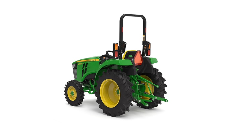 Rear-left facing 3043D Compact Tractor on a white background (3rd thumbnail)