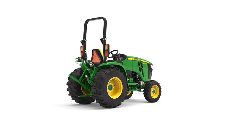 Rear-right facing 3046R Compact Tractor on a white background (5th thumbnail)