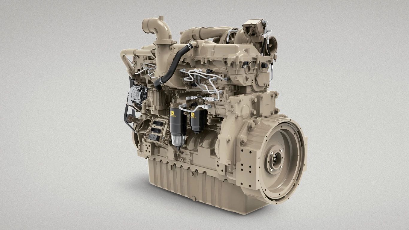 Digital rendering of JD14 industrial engine