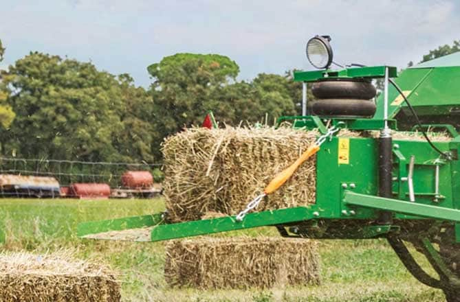 Bale Tensioner on small square baler. 