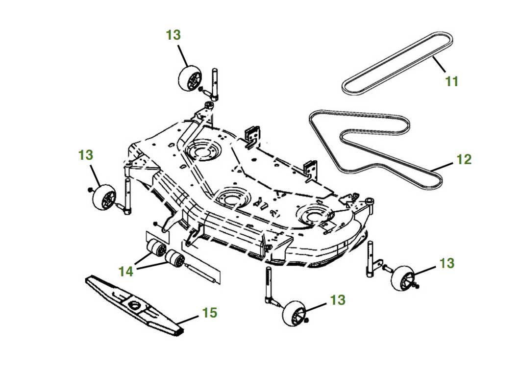 John Deere 50 Inch Mower Deck Belt