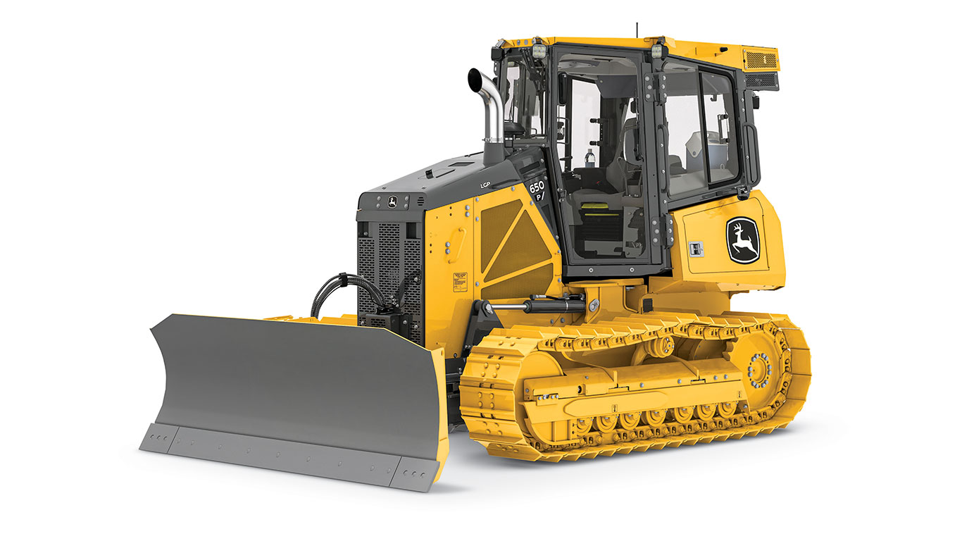 650 P-Tier Bulldozer on white background