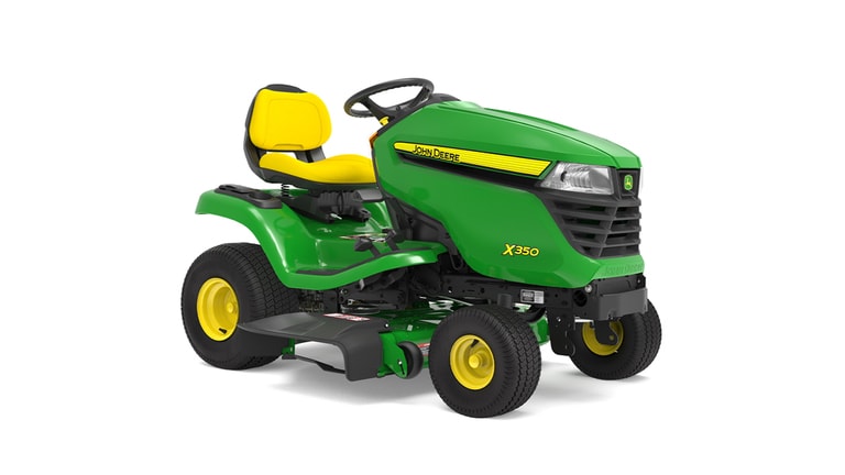 Front right-facing X350 Lawn Tractor on a white background