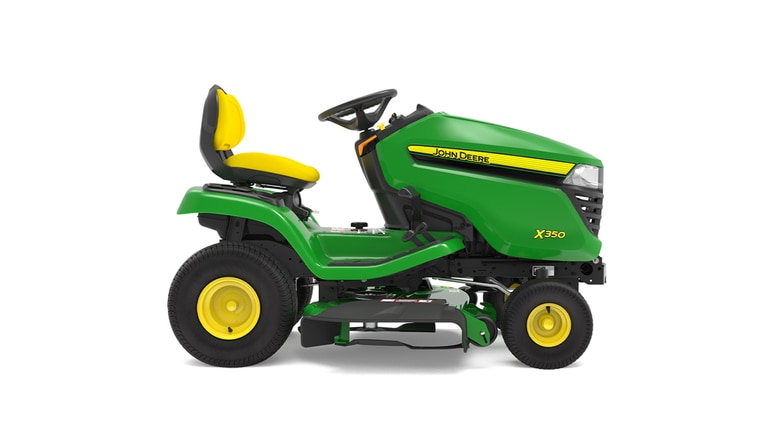 Right-facing X350 Lawn Tractor on a white background