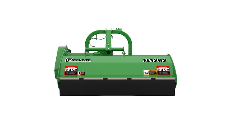 Green Frontier FL1262 implement with front warning labels. (2nd thumbnail)