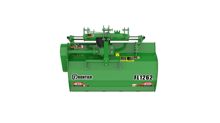 Green Frontier FL1262 implement with warning labels and logos. (5th thumbnail)