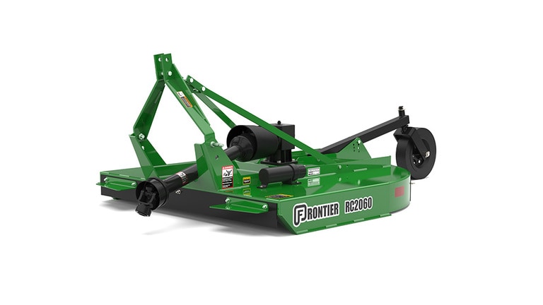 Studio shot of a green front-left-facing RC2060 rotary cutter on a white background.