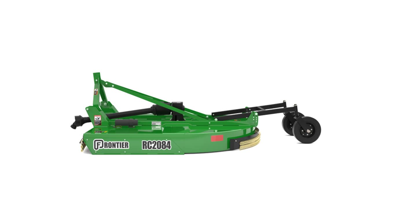 Studio shot of a green left-facing RC2084 rotary cutter on a white background.