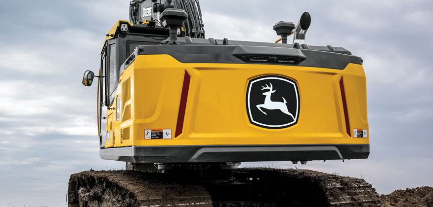 close up of the back of a 230 P-Tier Excavator