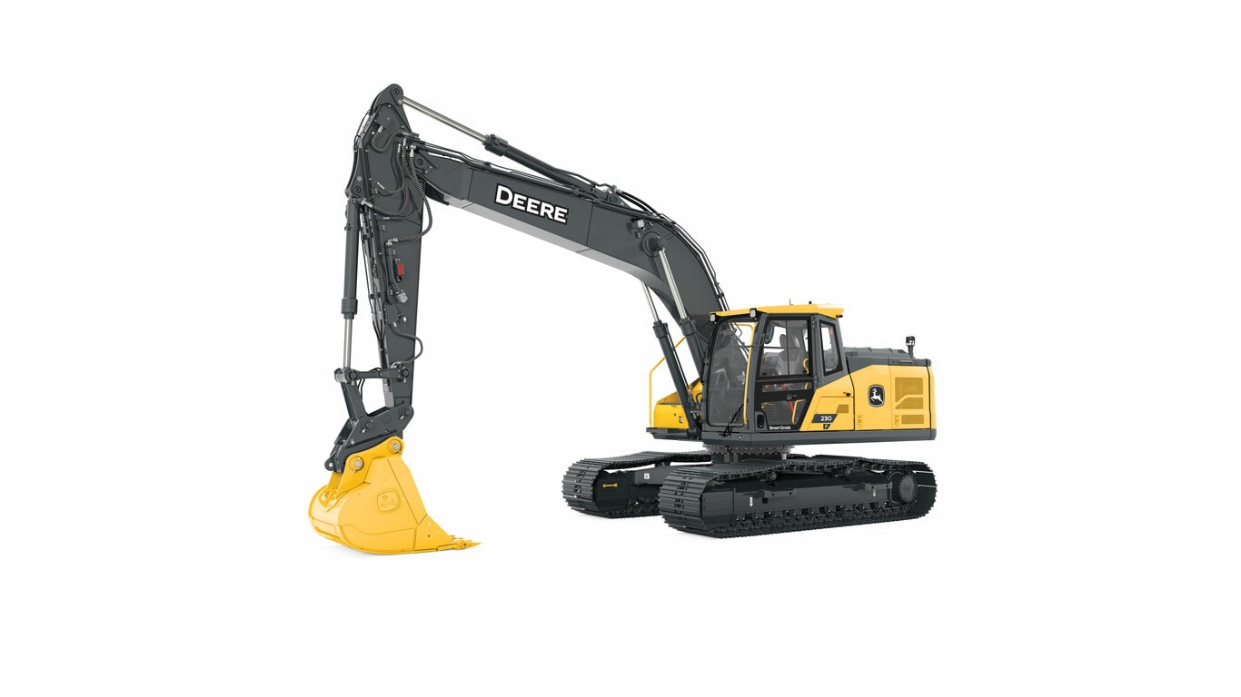 230 P-Tier Excavator on a white background