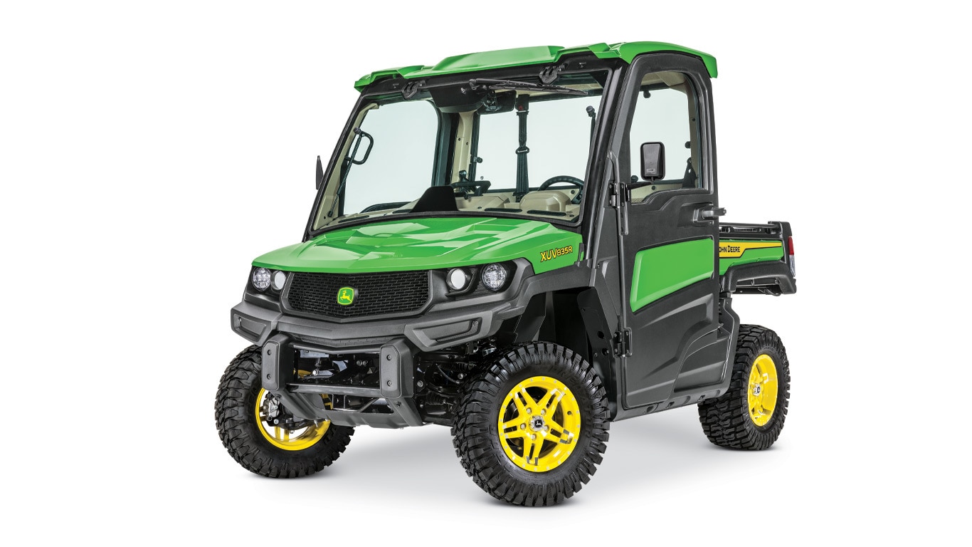 XUV835R Gator with a side facing view