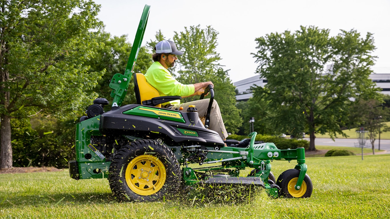 man mowing with a ZTrak Zero-Turn mower