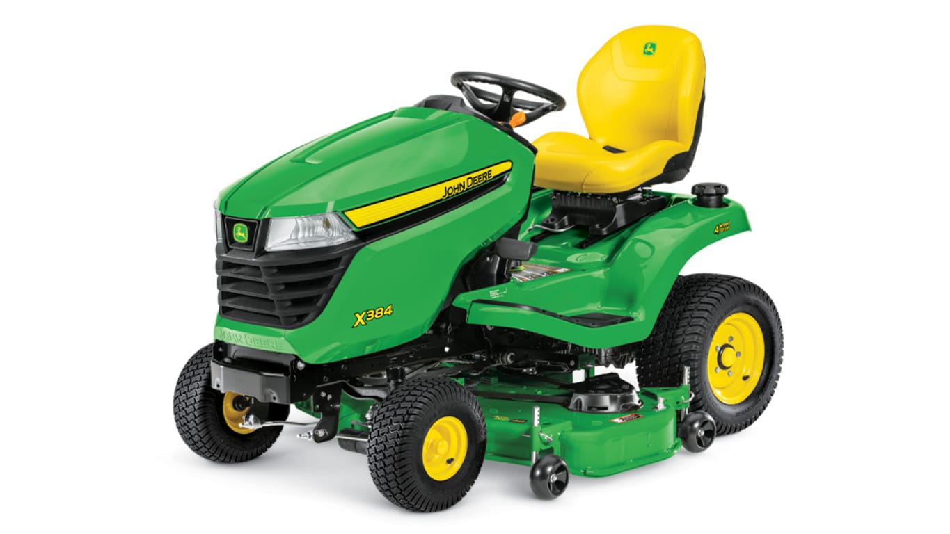 studio image of x384 lawn tractor