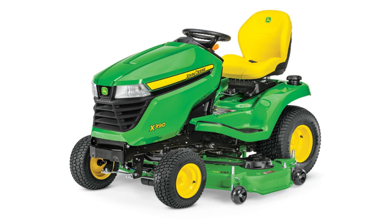 studio image of x390 54in lawn tractor