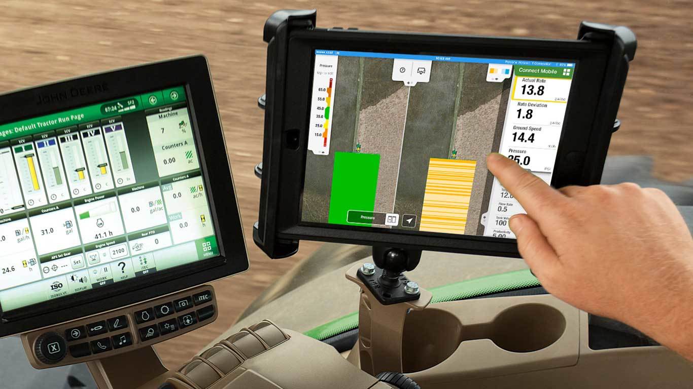 Phone holder for a John Deere 7 Screen in Combine, Sprayer or Tractor Cab  [P2]