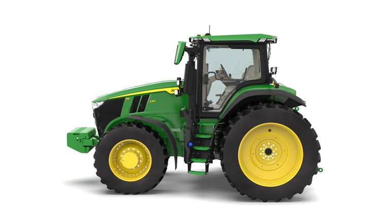 Left-facing 7R 230 Tractor on a white background