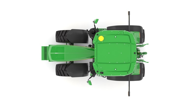 Top view of 7R 270 Tractor on a white background (9th thumbnail)