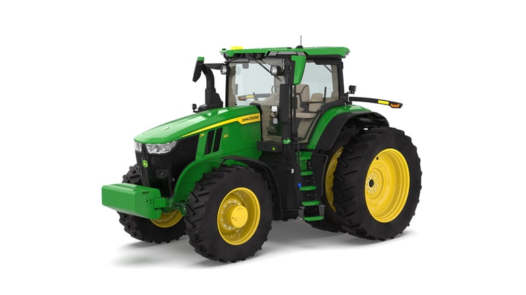 Front left-facing 7R 310 tractor on a white background