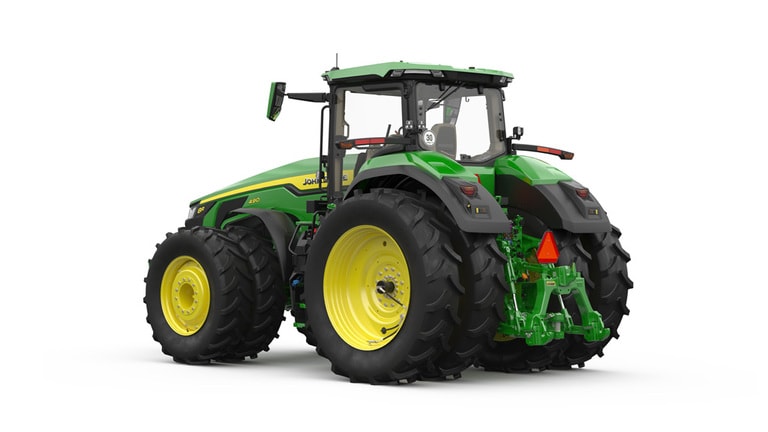 Studio image of Rear-Left facing 8R 490 Tractor (5th thumbnail)