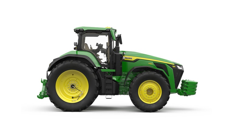 Studio image of Right facing 8R 490 Tractor (2nd thumbnail)