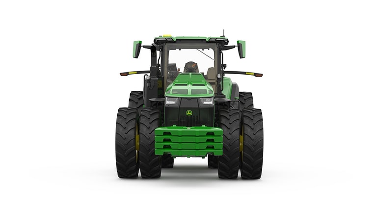 Studio image of Front facing 8R 540 Tractor (8th thumbnail)