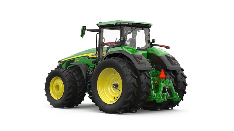 Studio image of Rear-Left facing 8R 540 Tractor (5th thumbnail)