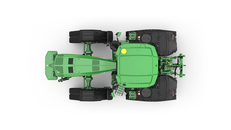 Studio image of Top facing 8RX 490 Tractor (9th thumbnail)