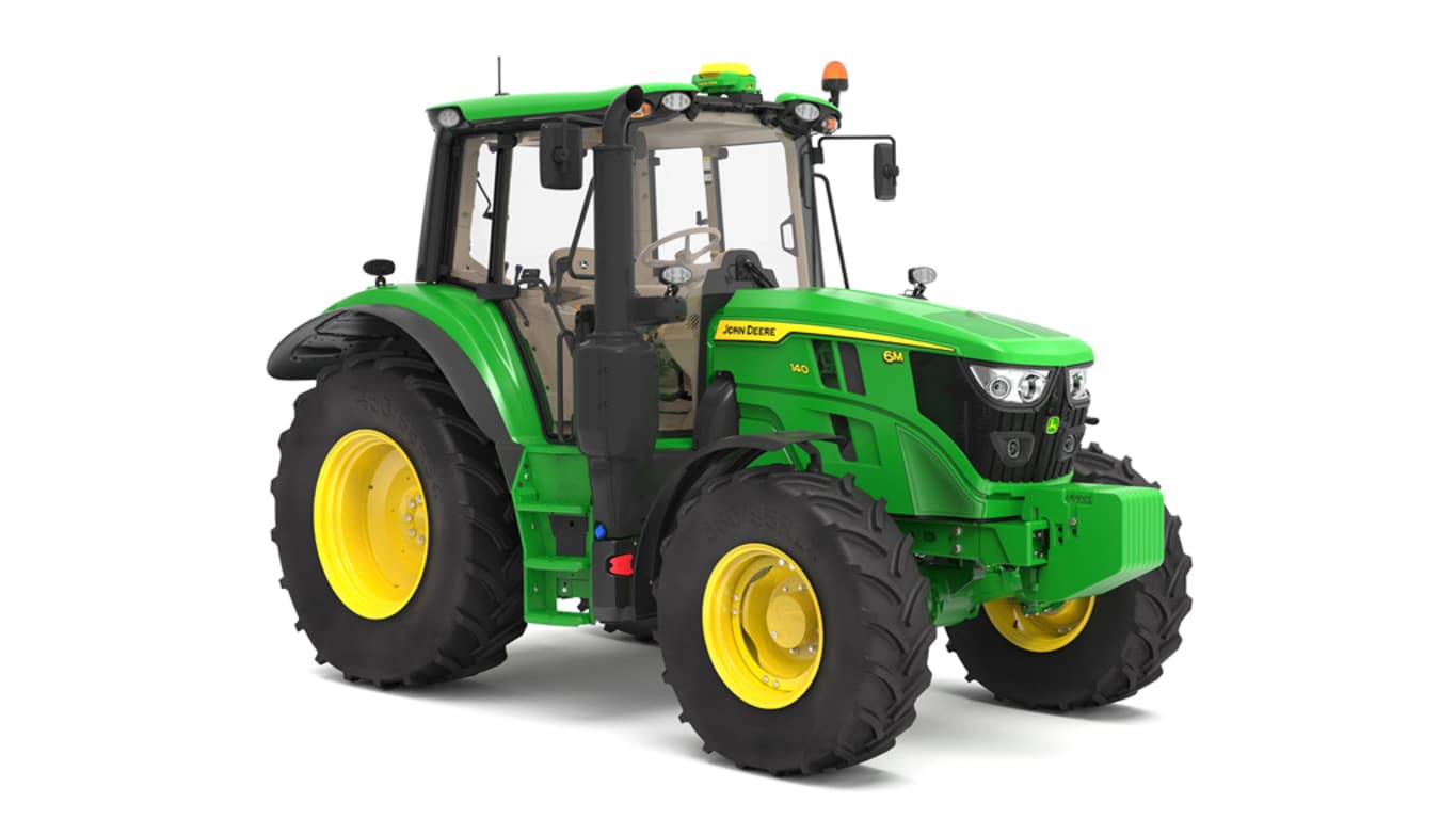 Front-right studio rendering of 6M 140 Tractor