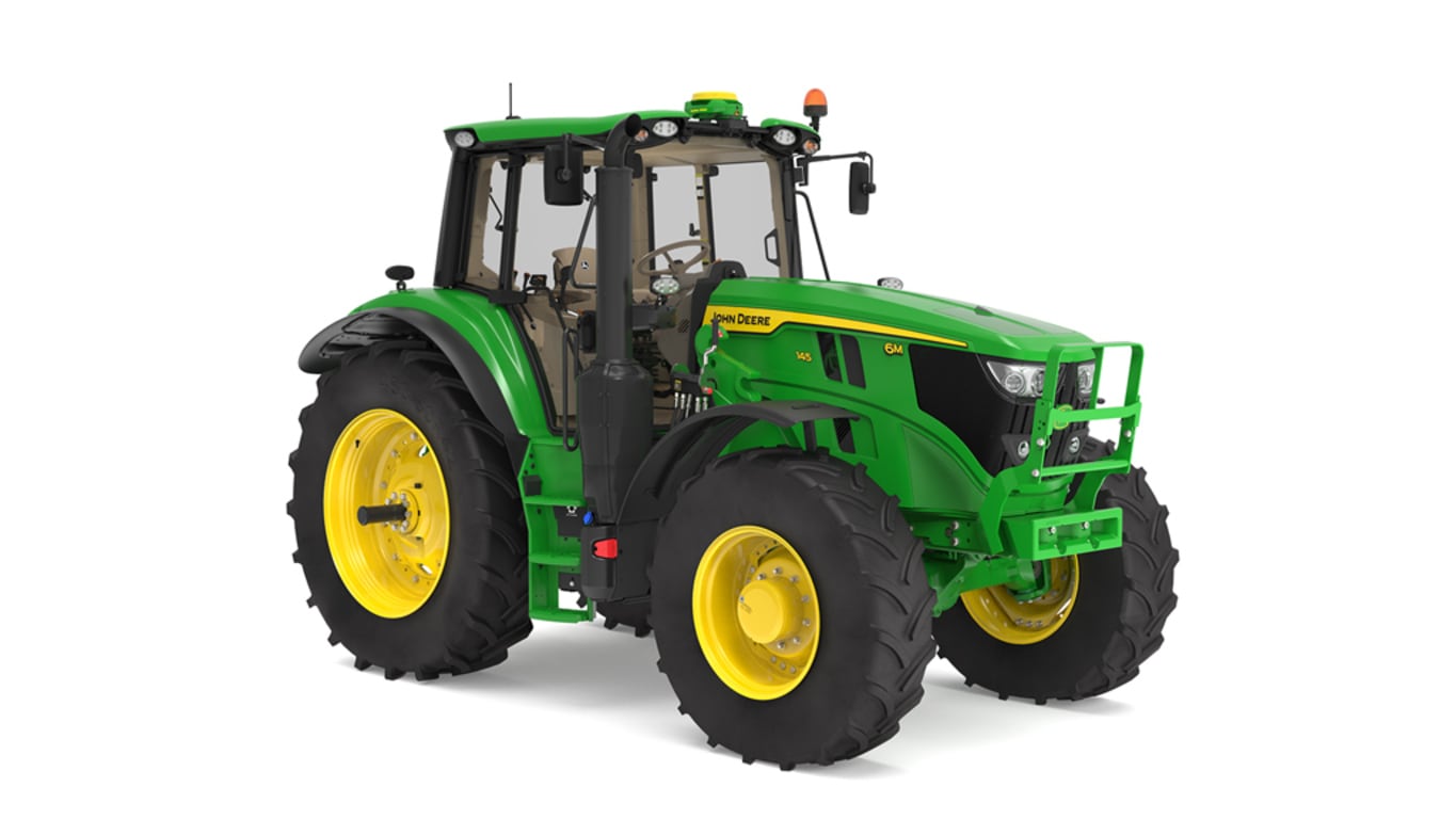 Front-right studio rendering of 6M 145 Tractor