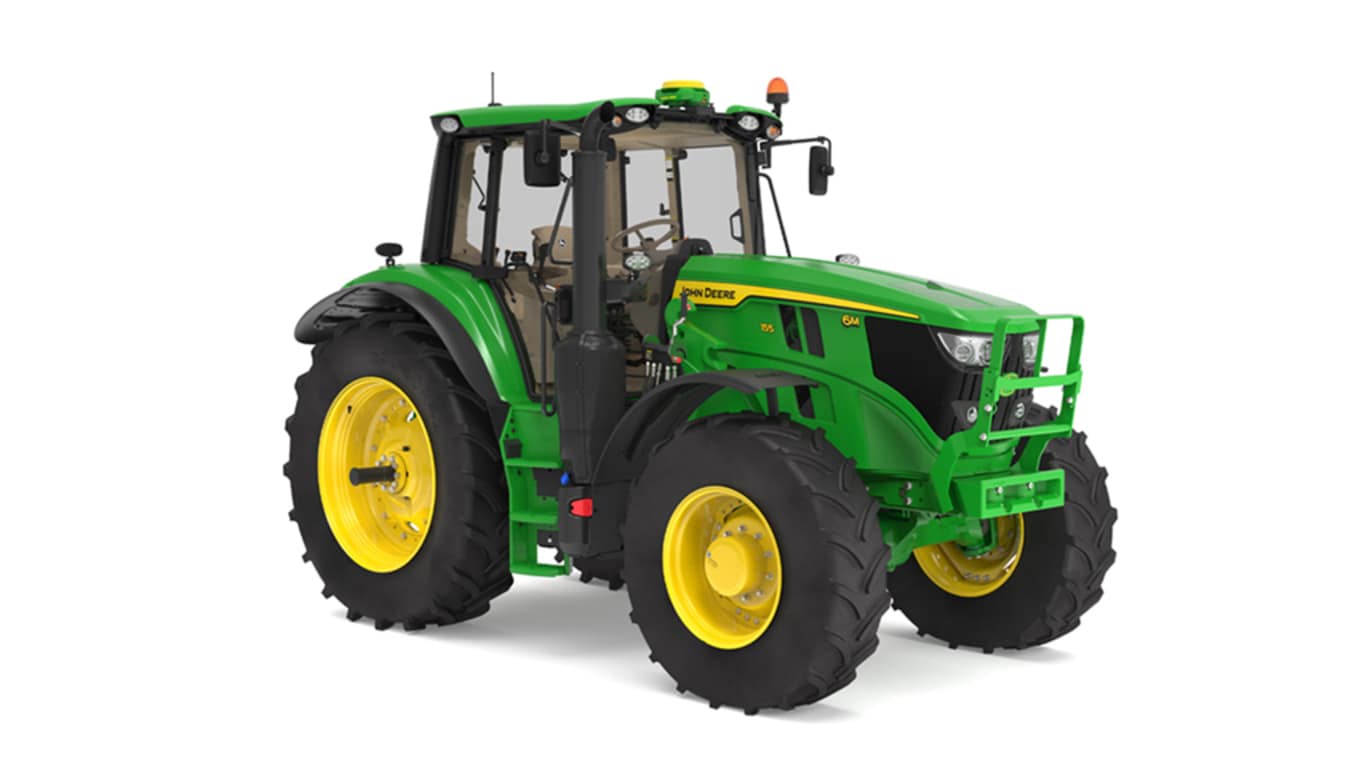 Front-right studio rendering of 6M 155 Tractor