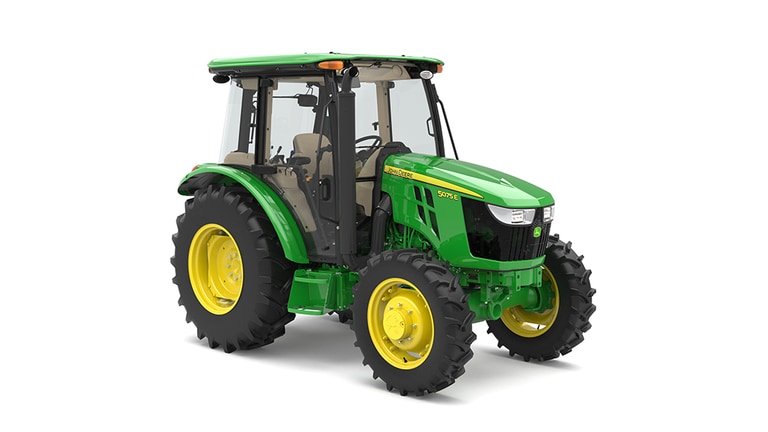Front right view of 5075E Utility Tractor (7th thumbnail)